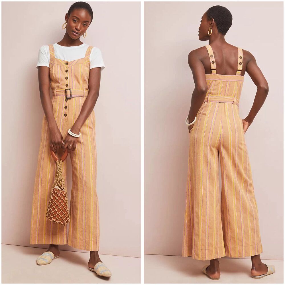 Anthropologie Arlene Jumpsuit Wide Leg size 0 - Picture 1 of 6